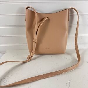 Anthropologie Samara Shoulder Bag Adjustable Strap Light Tan